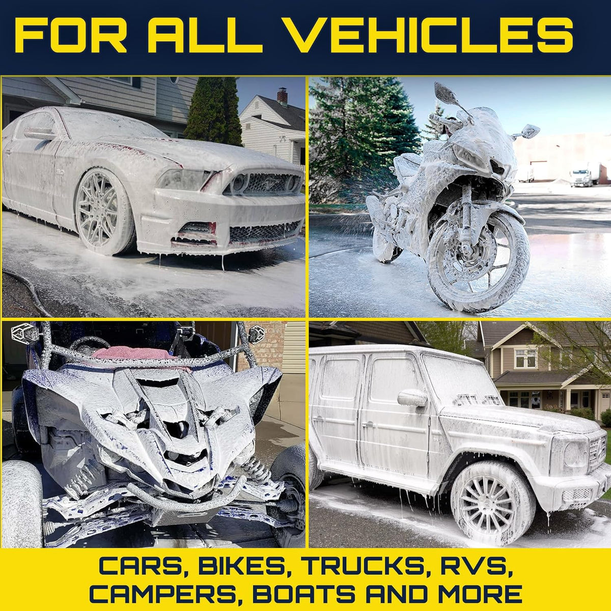 LemonBest Car Wash Foam Gun, Snow Foam Gun for Hose Pipe, Car Cleaning Connect to Garden Hose Snow Foam Lance, Washing Gun Water Soap Shampoo Sprayer 900ml Easy Assembly LemonBest Car Wash Foam Gun, Snow Foam Gun for Hose Pipe, Car Cleaning Connect to Garden Hose Snow Foam Lance, Washing Gun Water Soap Shampoo Sprayer 900ml Easy Assembly
