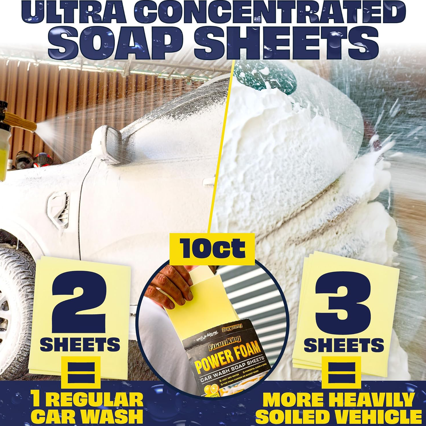 Foam King Wash Soap Sheets